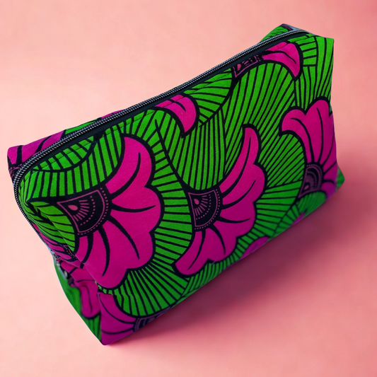 Trousse de toilette molletonnée wax 🌷🌺🍀