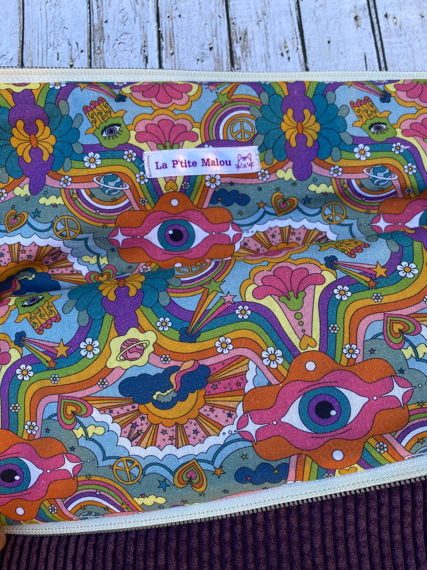 Housse d'ordinateur portable Psychédélique ☮️🌸🌻✨