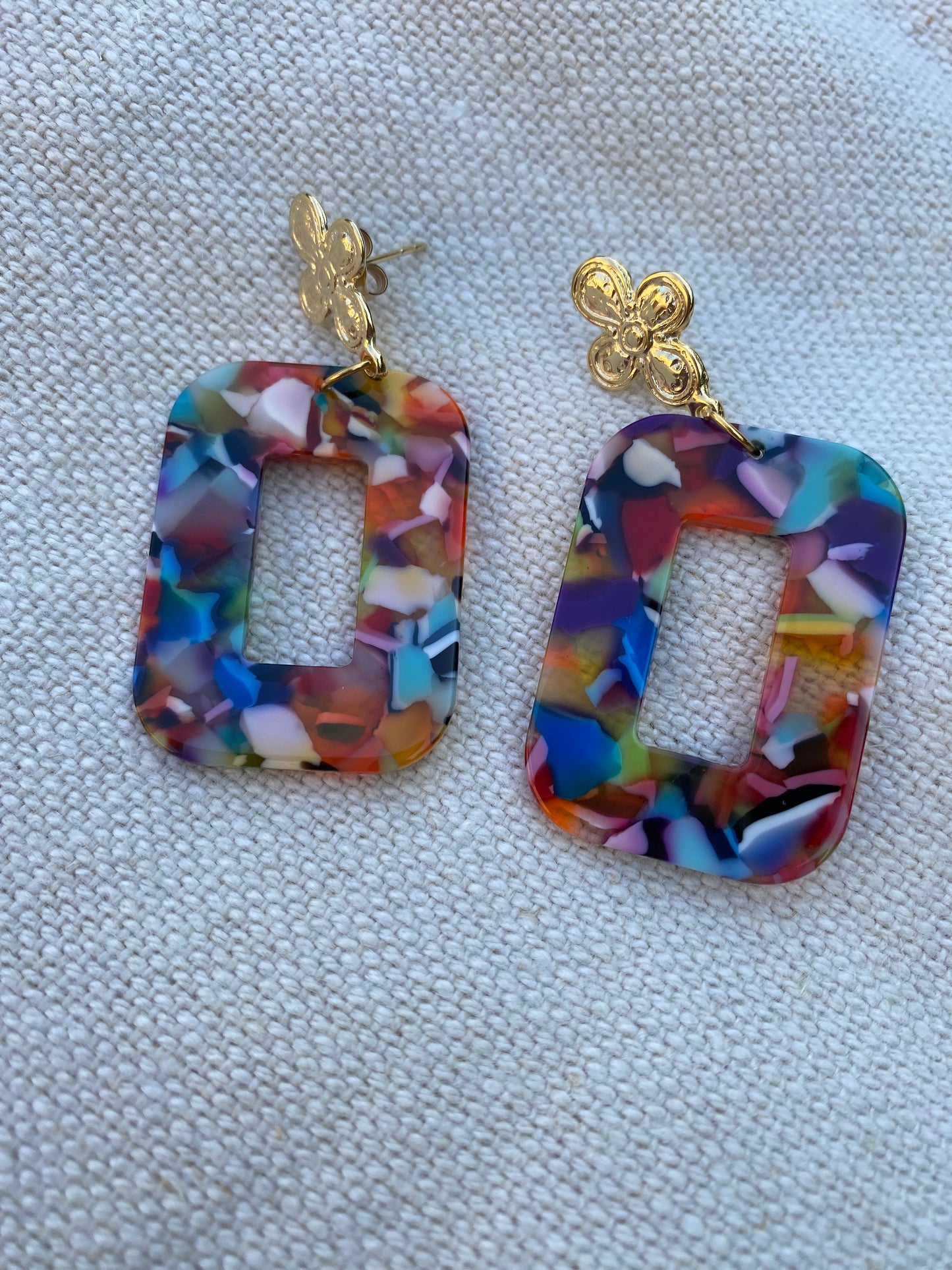 Boucles d'oreilles écaille de tortue
