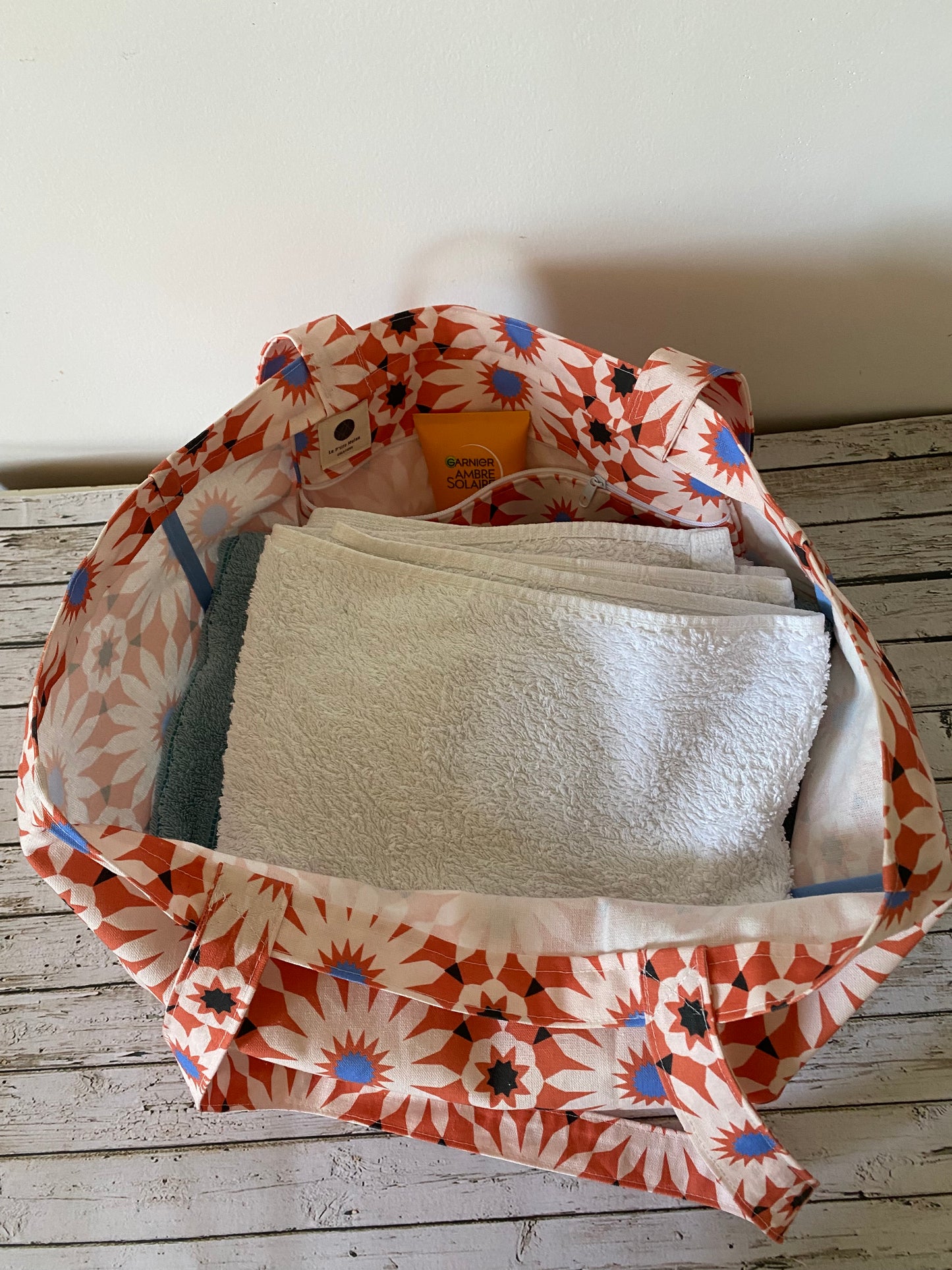 Sac Cabas bom Azulejos orange