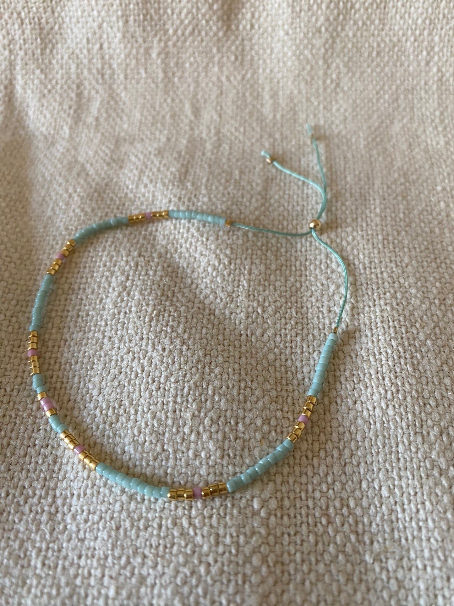 Bracelet réglable en perles Miyuki