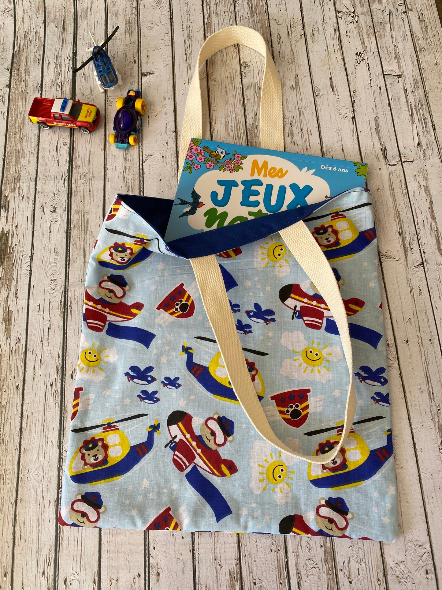 Tote Bag avion enfant