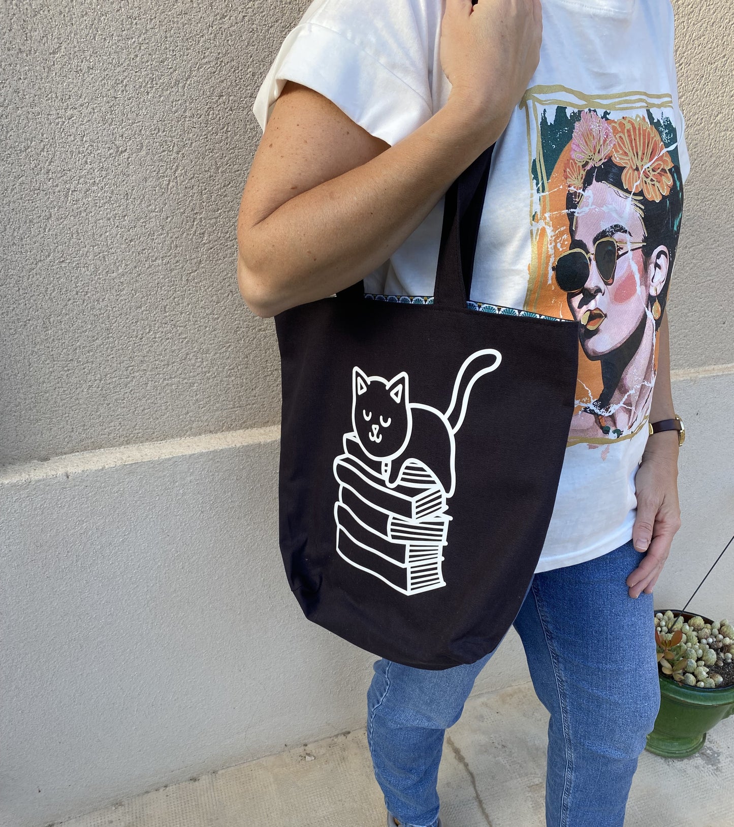 Tote bag Chat