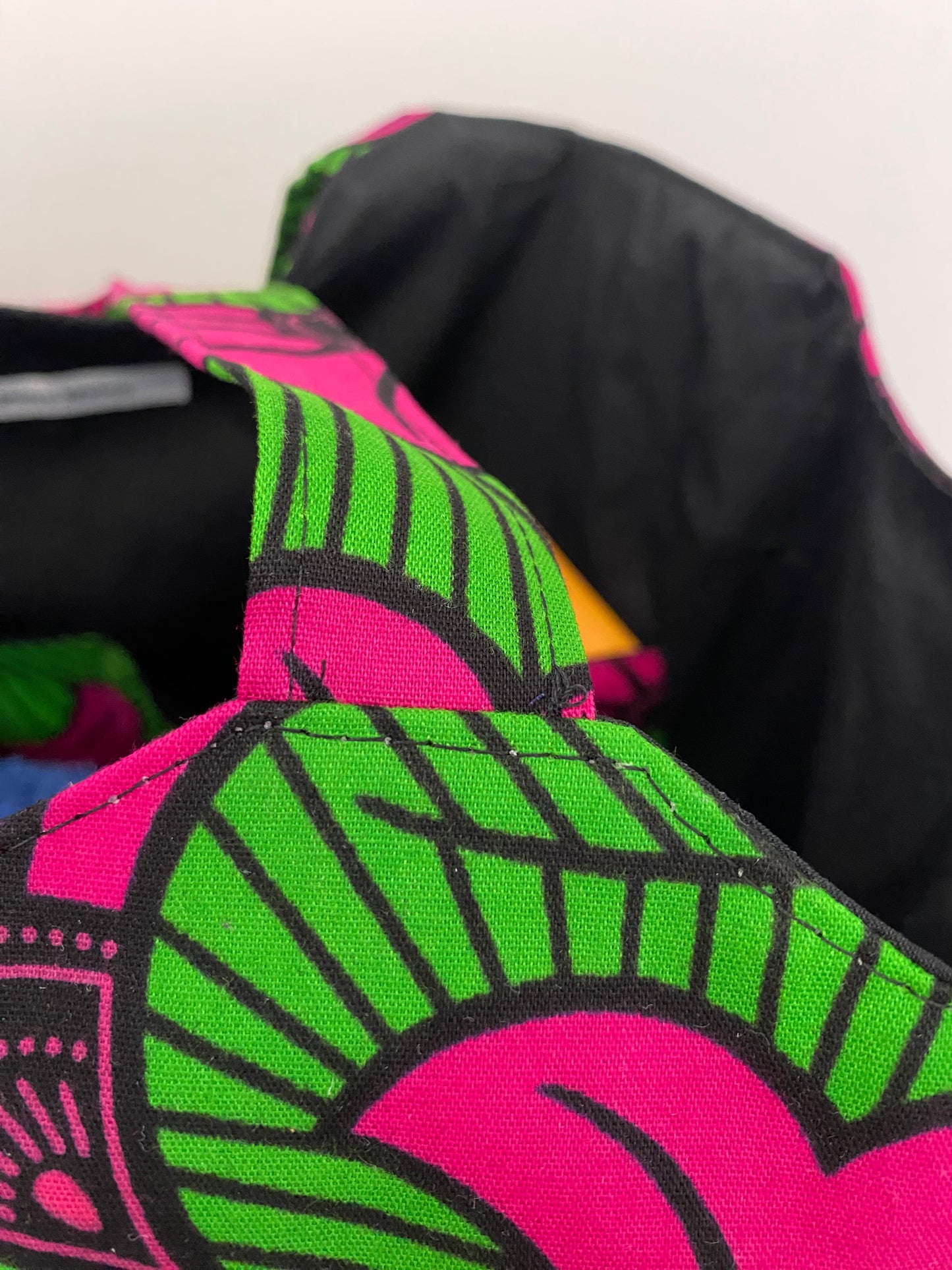 Sac Cabas Wax Rose et vert