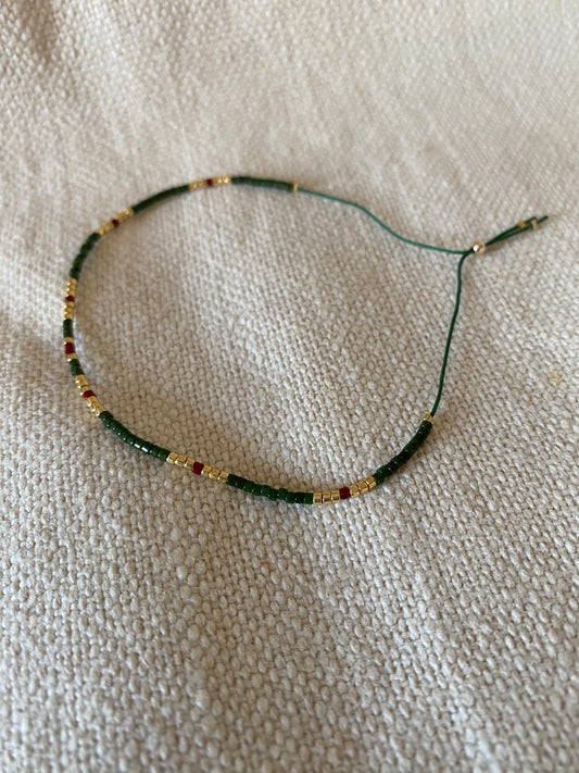 Bracelet  réglable en perles de Miyuki