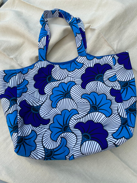 Sac Cabas Wax Bleu