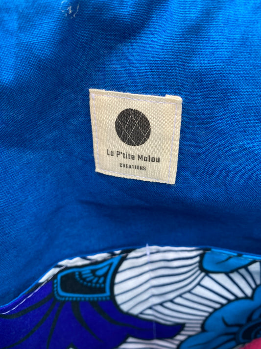 Sac Cabas Wax Bleu