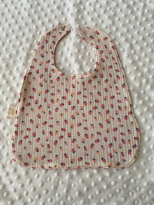 bavoir-bebe-double-gaze-coton-fraise
